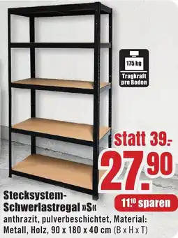 B1 Discount Baumarkt Stecksystem Schwerlastregal ,,S" Angebot