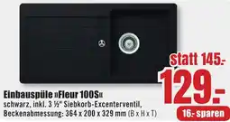 B1 Discount Baumarkt Einbauspüle Fleur 100S Angebot