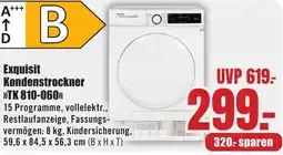 B1 Discount Baumarkt Exquisit Kondenstrockner TK 810-060 Angebot