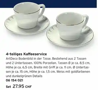 Tchibo 4 teiliges Kaffeeservice Angebot