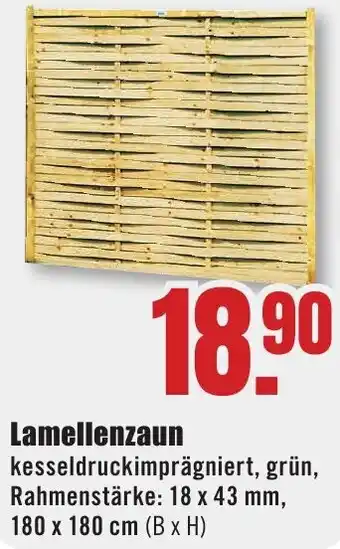 B1 Discount Baumarkt Lamellenzaun Angebot