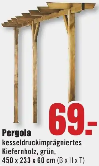 B1 Discount Baumarkt Pergola Angebot