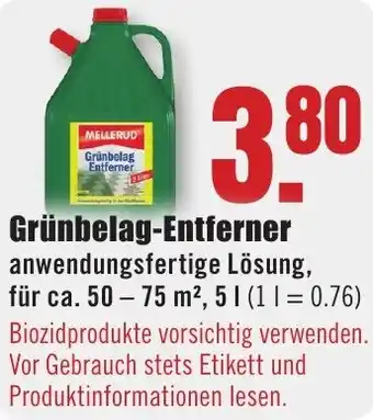 B1 Discount Baumarkt MELLERUD Grünbelag Entferner Angebot