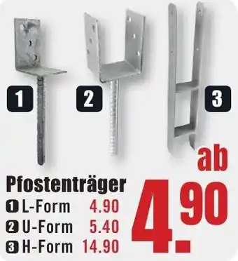 B1 Discount Baumarkt Pfostenträger Angebot