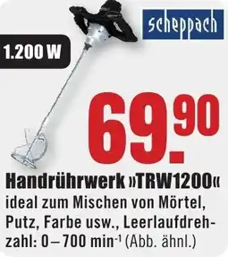 B1 Discount Baumarkt Scheppach Handrührwerk TRW1200 Angebot