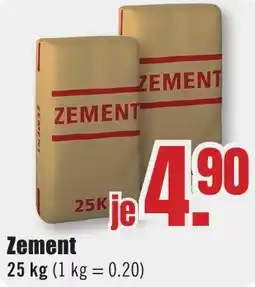 B1 Discount Baumarkt Zement Angebot