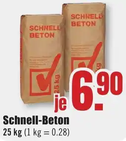 B1 Discount Baumarkt Schnell-Beton Angebot