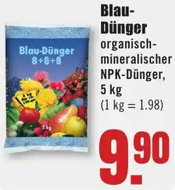 B1 Discount Baumarkt Blau Dünger Angebot