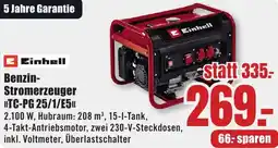 B1 Discount Baumarkt Einhell Benzin Stromerzeuger TC-PG 25/1/E5 Angebot