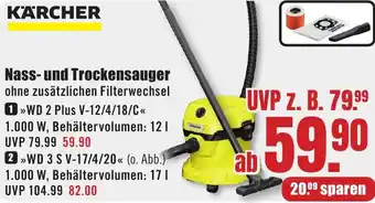 B1 Discount Baumarkt KÄRCHER Nass- und Trockensauger Angebot