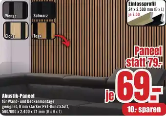 B1 Discount Baumarkt Akustik-Paneel Angebot