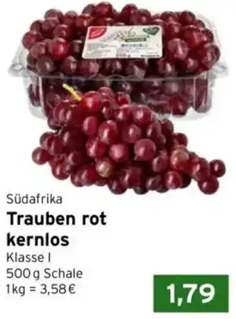 CAP Markt Südafrika Trauben rot kernlos Angebot