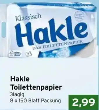 CAP Markt Hakle Toilettenpapier Angebot