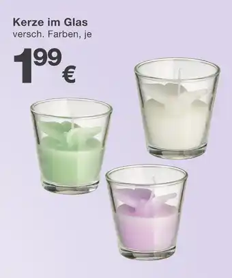 KiK Kerze im glas Angebot