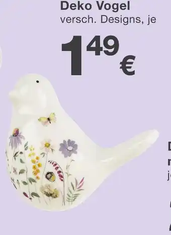 KiK Deko vogel Angebot