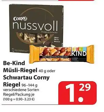 Famila Nord Ost Be Kind Müsli-riegel Oder Schwartau Corny Riegel 96-144g Angebot