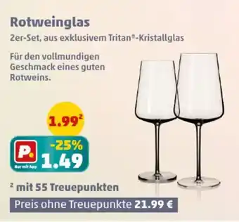 PENNY Rotweinglas Angebot