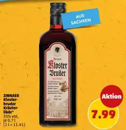 PENNY ZINNAER Kloster- bruder Kräuter- Likör Angebot