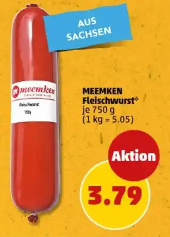 PENNY MEEMKEN Fleischwurst Angebot