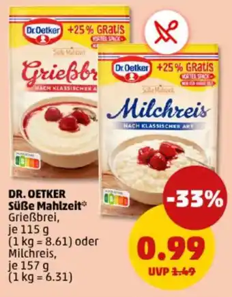 PENNY DR. OETKER Süße Mahlzeit Angebot