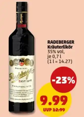 PENNY RADEBERGER Kräuterlikör Angebot