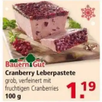 Multi Markt Bauern Gut Cranberry Leberpastete 100g Angebot