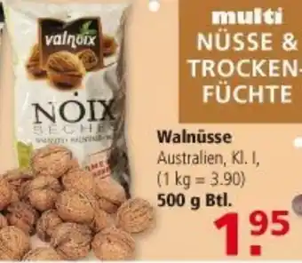 Multi Markt Walnüsse 500g Btl. Angebot