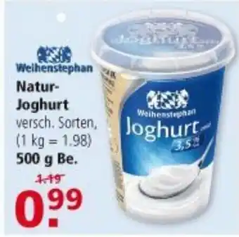 Multi Markt Weihenstephan Naturjoghurt 500g Becher Angebot