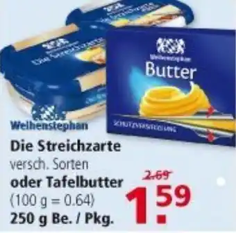 Multi Markt Weihenstephan Die Streichzarte oder Tafelbutter 250g Angebot