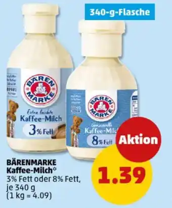 PENNY BÄRENMARKE Kaffee-Milch Angebot