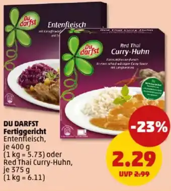 PENNY DU DARFST Fertiggericht Angebot