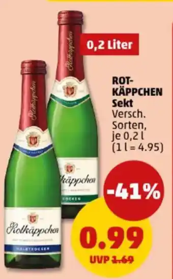 PENNY ROT- KÄPPCHEN Sekt Angebot