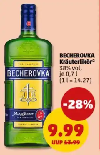 PENNY BECHEROVKA Kräuterlikör Angebot