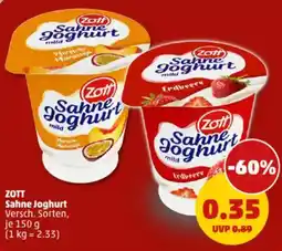 PENNY ZOTT Sahne Joghurt Angebot