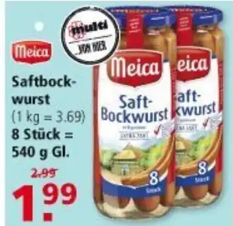 Multi Markt Meica Saftbockwurst 540g Angebot