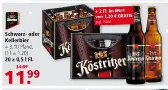 Multi Markt Köstritzer Schwarz oder Kellerbier 20x0,5L Angebot