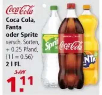 Multi Markt Coca Cola , Fanta, oder Sprite 2L Angebot