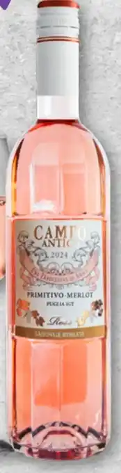 Aldi Süd Campo Antico Primitivo Merlot Puglia Rosé Angebot