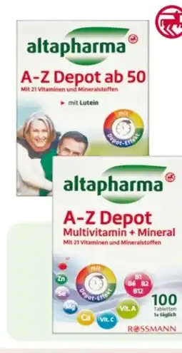 Rossmann Altapharma AZ Depot Multivitamin + Mineral Tabletten Angebot