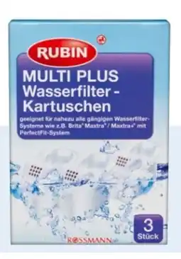 Rossmann Rubin Wasserfilter Kartuschen Multi Plus Angebot