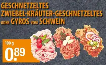 V Markt Geschnetzeltes zwiebel-kräuter-geschnetzeltes oder gyros vom schwein Angebot