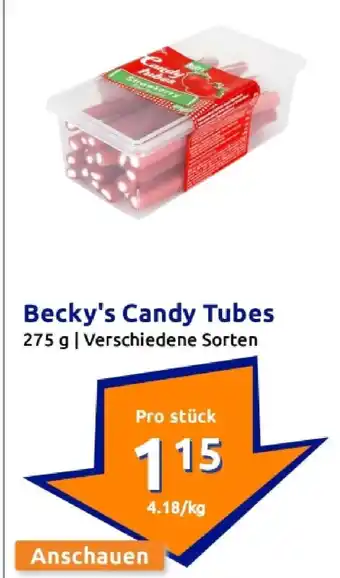 Action Becky's candy tubes Angebot