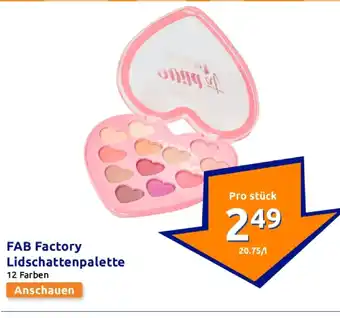 Action Fab factory lidschattenpalette Angebot