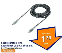 Action Sologic daten- und ladekabel usb-c auf usb-c Angebot