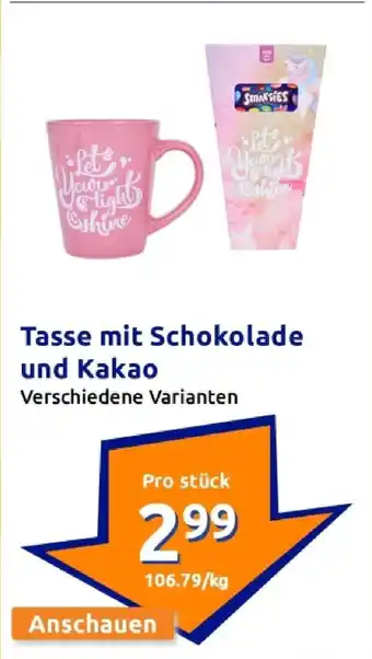 Action Tasse mit schokolade und kakao Angebot