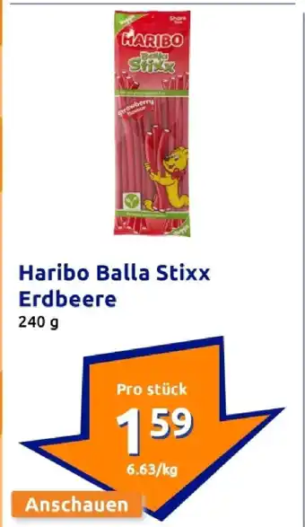 Action Haribo balla stixx erdbeere Angebot