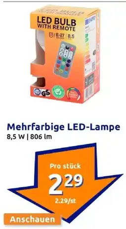 Action Mehrfarbige led-lampe Angebot