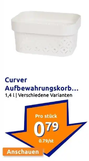 Action Curver aufbewahrungskorb Angebot