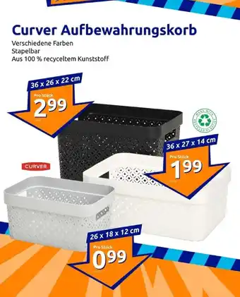 Action Curver aufbewahrungskorb Angebot