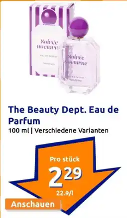 Action The beauty dept. eau de parfum Angebot